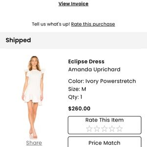 Amanda uprichard mini dress